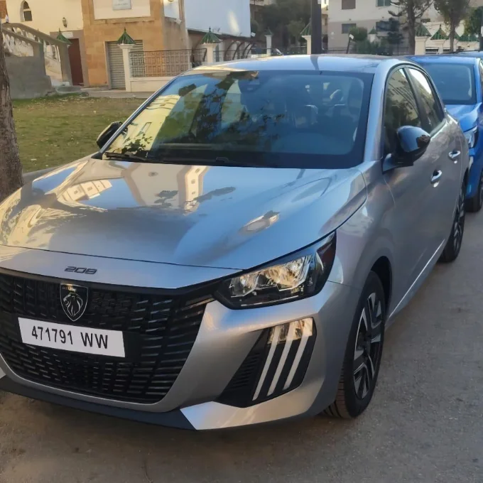 Peugeot 208 Grey 2025 — Car rental Tangier